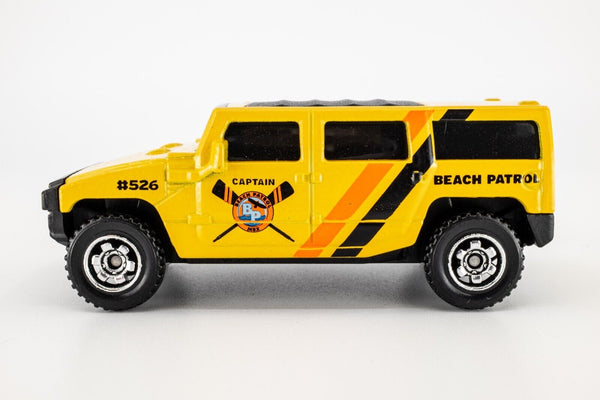 2018 Matchbox #43 Hummer H2 Concept YELLOW | BEACH PATROL | MINT