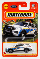 2024 Matchbox #36 2023 Ford Police Interceptor Utility WHITE | PARAMEDIC | FSC