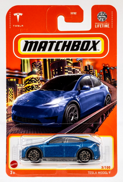 2024 Matchbox #3 Tesla Model Y DEEP BLUE | FSC