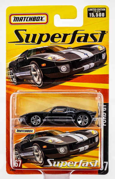 2005 Matchbox Superfast #67 Ford GT MARK II BLACK CLEARCOAT | FSC