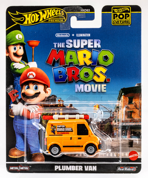 2024 Hot Wheels Pop Culture Plumber Van ORANGE | SUPER MARIO BROS. MOVIE | FSC