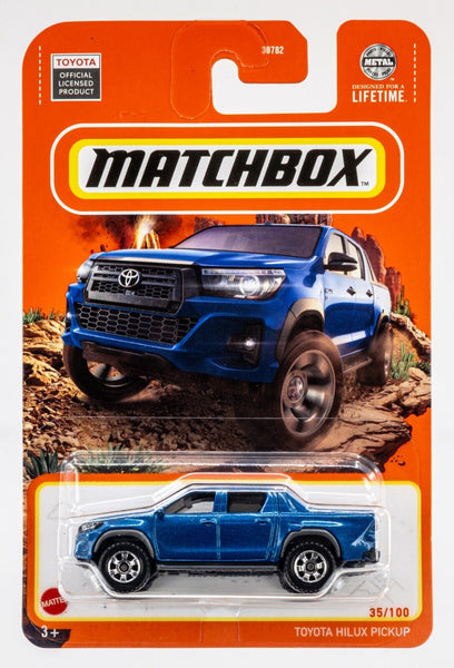 2024 Matchbox #35 Toyota Hilux Pickup SATURN BLUE | FSC