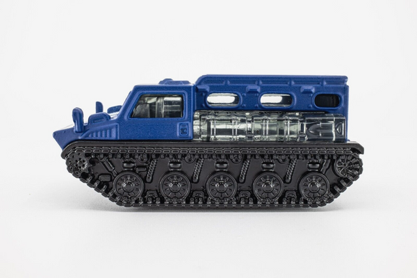 2019 Matchbox #44 RSQ-18 Tank MATTE BLUE | EMERGENCY VEHICLE 4 | MINT