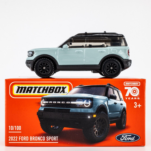 2023 Matchbox Power Grabs #10 2022 Ford Bronco Sport CACTUS GREY | FSB