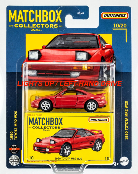 2022 Matchbox Collectors #10 1990 Toyota MR2 W20 RED | LIGHTS UP | LHD | FSC