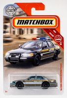 2019 Matchbox #56 2006 Ford Crown Victoria MATTE GUNMETAL | POLICE K9 | FSC