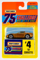 1997 Matchbox Gold Challenge #4 '97 Chevy Corvette GOLD METALLIC | FSC