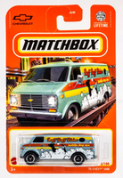 2024 Matchbox #14 1975 Chevy Van LIGHT BLUE METALLIC | MOBILE DOG SPA | FSC