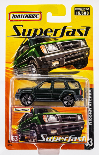 2005 Matchbox Superfast #63 Nissan Xterra ALPINE GREEN METALLIC | FSC