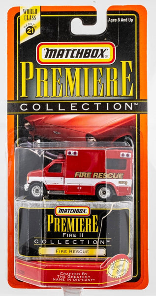 1998 Matchbox Premiere "Fire II" Ford Ambulance RED | FIRE RESCUE | FSC