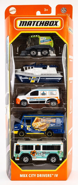 2024 Matchbox MBX City Drivers IV 5-Pack | Renault | Chow Mobile | Bus | FSB