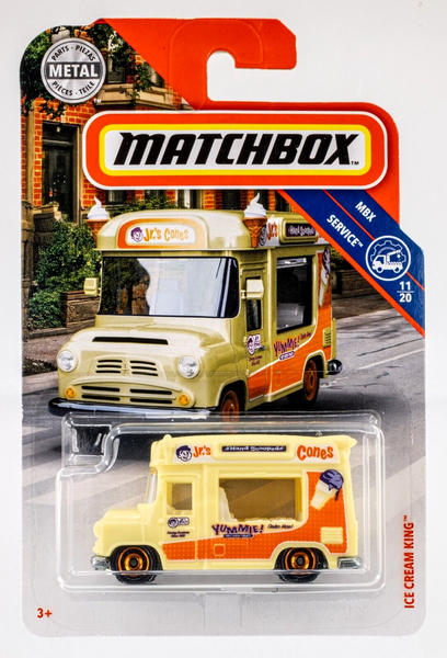 2019 Matchbox #98 Ice Cream King LIGHT YELLOW | JR.'S HAND SCOOPED CONES | FSC