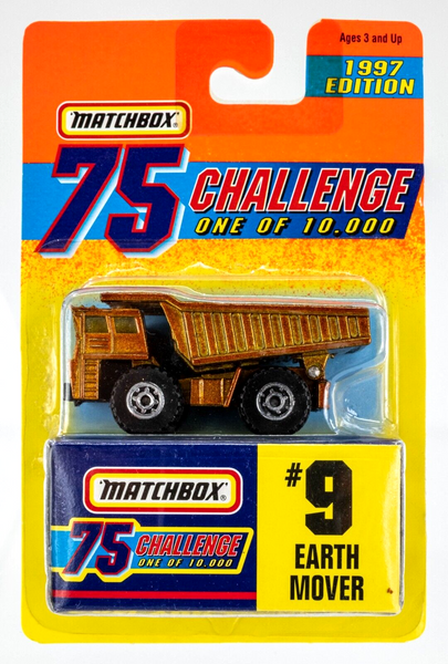 1997 Matchbox Gold Challenge #9 Earth Mover (Faun Dump Truck) GOLD | FSC