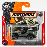 2018 Matchbox #121 '43 Jeep Willys FLAT ARMY GREEN | FSSC