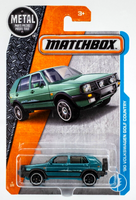 2017 Matchbox #4 '90 Volkswagen Golf BLUE | 5 HATCH ITEMS | 10-SPK CARD ART |FSC