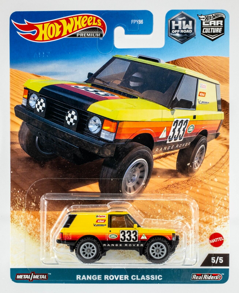 2023 Hot Wheels Car Culture HW Off Road #5 Range Rover Classic YELLOW | FSC