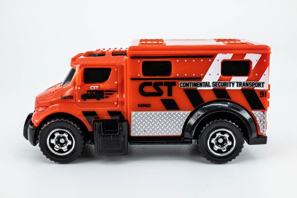 2022 Matchbox #85 MBX Armored Truck RED | CST CONTINENTAL SECURITY | MINT