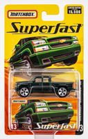 2005 Matchbox Superfast #13 Chevrolet Silverado SS MEADOW GREEN METALLIC | FSC