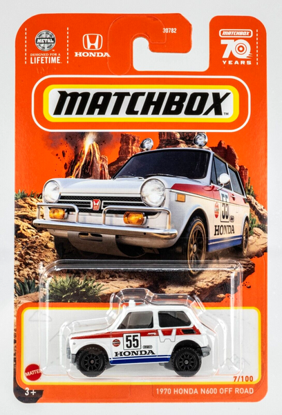 2023 Matchbox #7 1970 Honda N600 Off Road WHITE | FSC