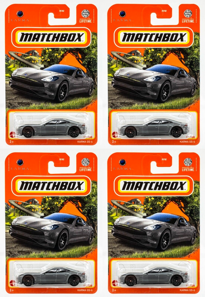 2024 Matchbox #91 Karma GS-6 PACIFICO GREY | 4-PACK LOT | FSC