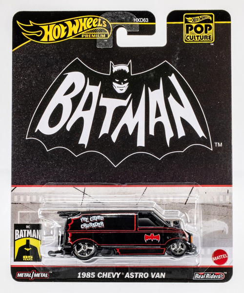 2024 Hot Wheels Pop Culture 1985 Chevy Astro Van BLACK | BATMAN | FSC