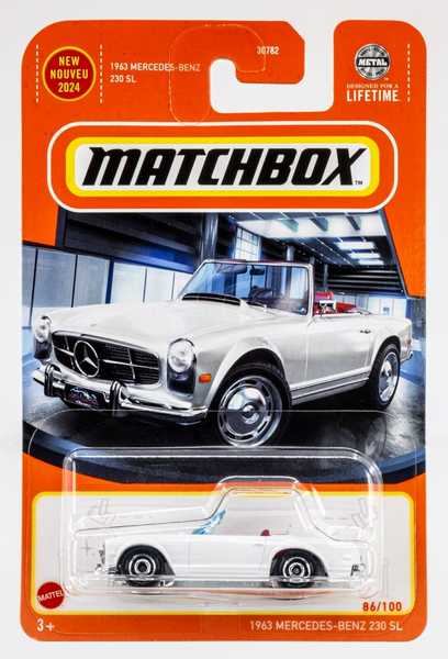 2024 Matchbox #86 1963 Mercedes-Benz 230 SL PAPYRUS WHITE | FSC