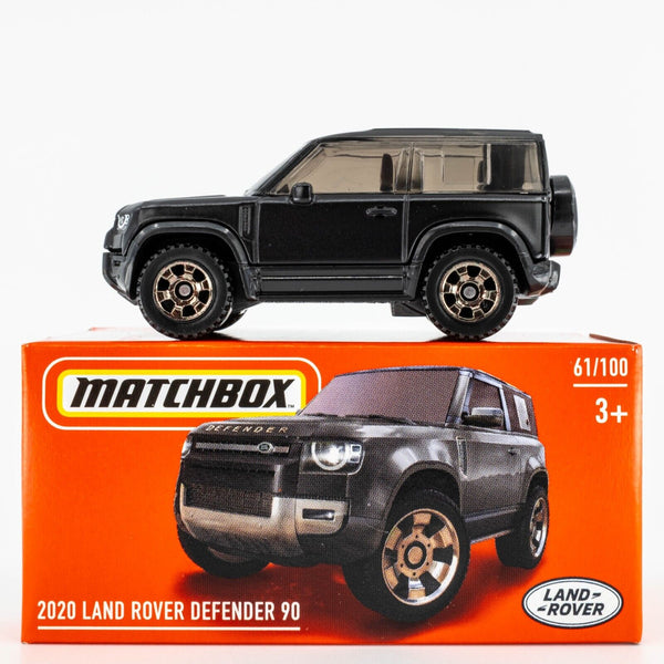 2024 Matchbox Power Grabs #61 2020 Land Rover Defender 90 SANTORINI BLACK | FSB