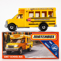 2019 Matchbox Power Grabs #97 GMC School Bus YELLOW | METRO SCHOOL BUS | FSB