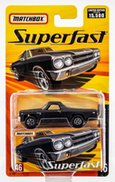 2005 Matchbox Superfast #46 1970 Chevy El Camino MATTE TUXEDO BLACK | FSC