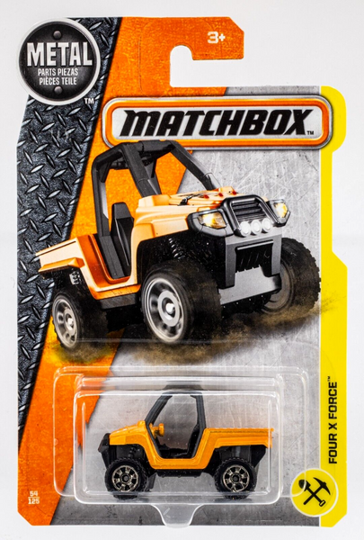 2017 Matchbox #54 Four X Force ORANGE METALLIC | FSC