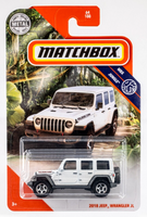 2020 Matchbox #64 2018 Jeep Wrangler JL BRIGHT WHITE CLEARCOAT | FSC