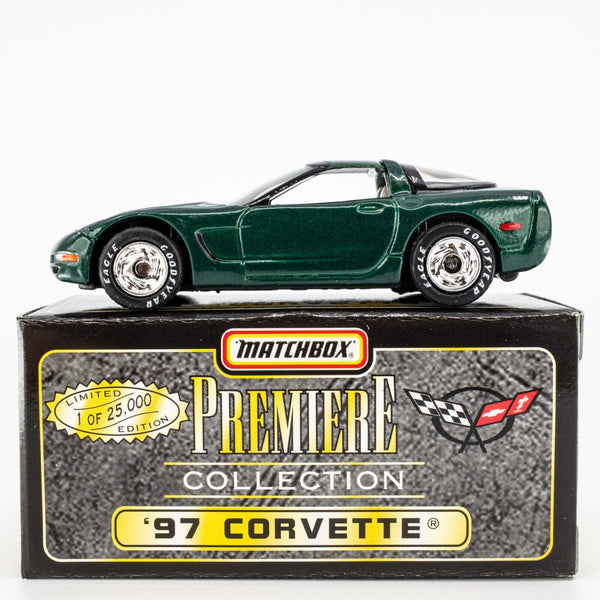 1997 Matchbox "Premiere Collection Corvette" '97 Corvette GREEN METALLIC | BOXED