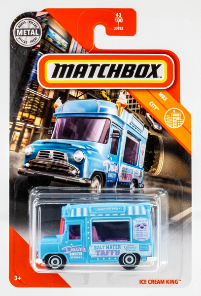 2020 Matchbox #43 Ice Cream King BABY BLUE | DAVE'S SWEETS LAKE OKOBOJI | FSC