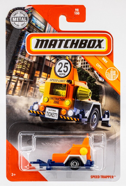 2020 Matchbox #98 Speed Trapper ORANGE | WHITE | BLUE | CONSTRUCTION ZONE | FSC