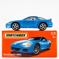 2024 Matchbox Power Grabs #74 1994 Mitsubishi 3000GT FIJI BLUE | FSB