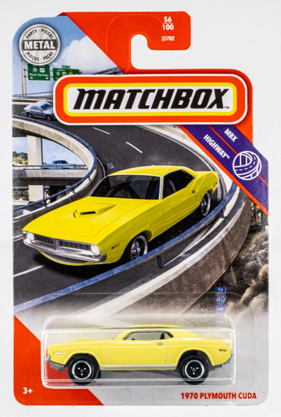 2020 Matchbox #56 '70 Plymouth Cuda LEMON TWIST (YELLOW) | FSC