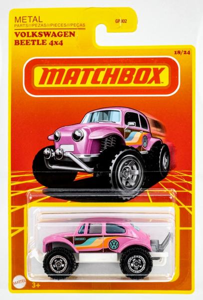 2021 Matchbox Target Retro #18 Volkswagen Beetle 4x4 PINK | FSC