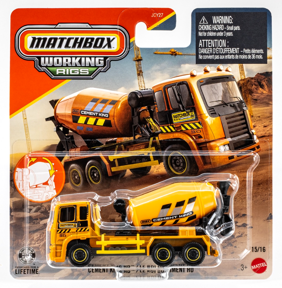 Matchbox Yellow Rigs 2026 Matchbox Working Rigs #15 Cement King YELLOW | MATCHBOX CONSTRUCT ...