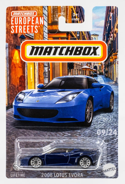 2024 Matchbox European Streets #09 2008 Lotus Evora PERSIAN BLUE | FSC