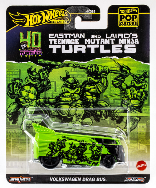 2024 Hot Wheels Pop Culture Volkswagen Drag Bus GREEN | NINJA TURTLES | FSC