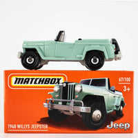 2021 Matchbox Power Grabs #67 1948 Willys Jeepster PINE TINT | FSB