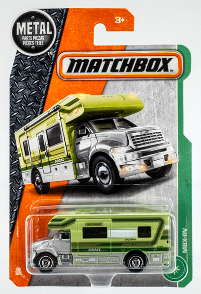 2017 Matchbox #82 MBX-RV (MBX Motor Home) SILVER | GREEN | ROAD TRAVELER | FSC