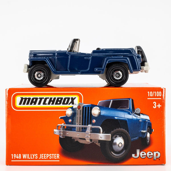 2024 Matchbox Power Grabs #10 1948 Willys Jeepster NORMANDY BLUE | FSB