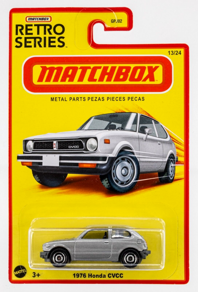 2022 Matchbox Target Retro #13 1976 Honda CVCC MIDLAND SILVER METALLIC | FSC