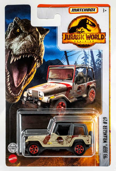 2022 Matchbox Jurassic World Dominion '93 Jeep Wrangler #29 MUDDY BEIGE | FSC