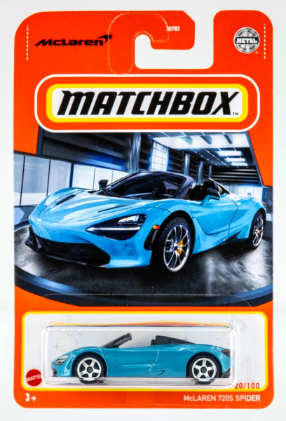 2021 Matchbox #20 McLaren 720S Spider BELIZE BLUE | FSC