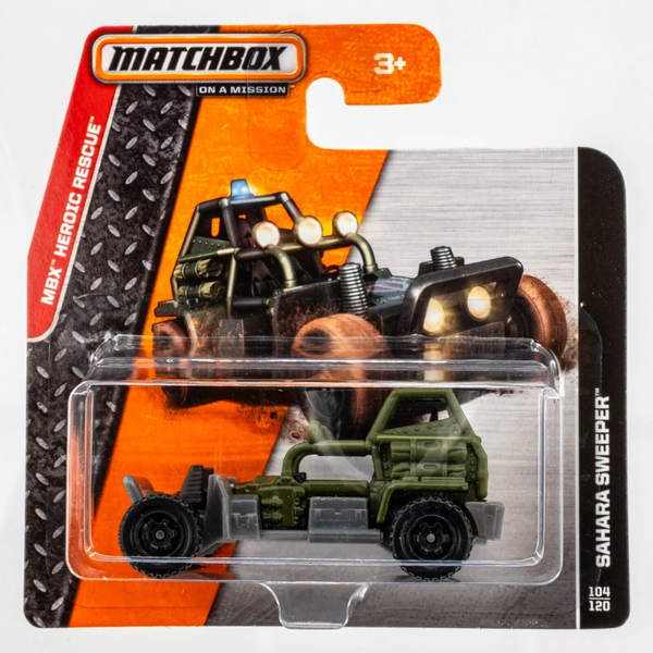 2014 Matchbox #104 Sahara Sweeper MATTE ARMY GREEN | DELTA 81 TAC OPS | FSSC
