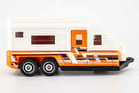 2012 Matchbox "Outdoor Adventure" Travel Trailer WHITE | ORANGE | MINT