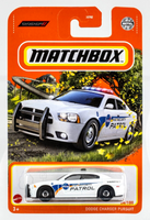 2022 Matchbox #86 Dodge Charger Pursuit WHITE | NASA KSC SECURITY PATROL | FSC