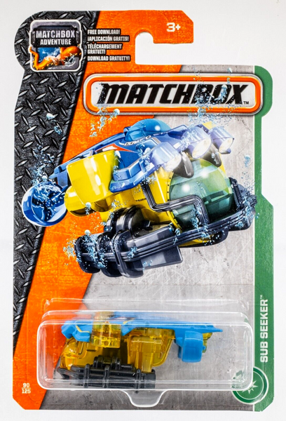 2017 Matchbox #90 Sub Seeker BLUE | YELLOW | GREY | WORLD EXPLORATION | FSC